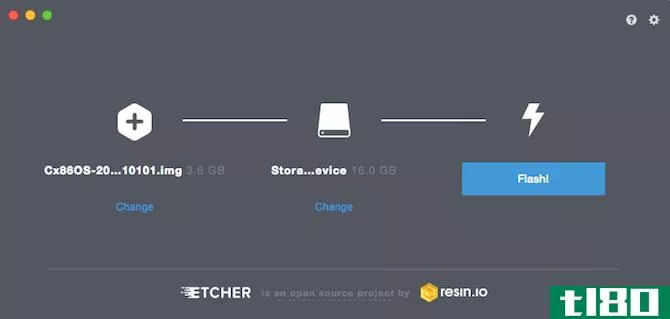 Etcher creates and validates a ISO or bootable USB drive
