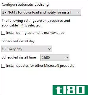 Configure Automatic Update Windows 10 Group Policy