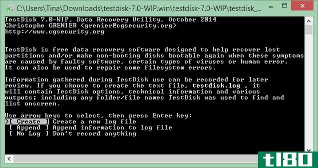 This is a screen capture of one of the best the Windows programs called TestDisk