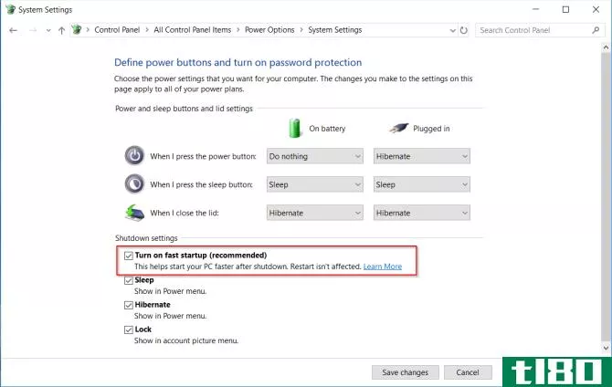 disable fast startup in windows 10