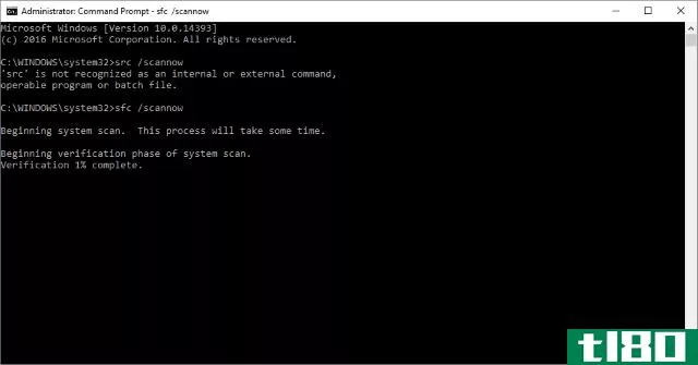 System File Checker Tool on Windows Command Prompt