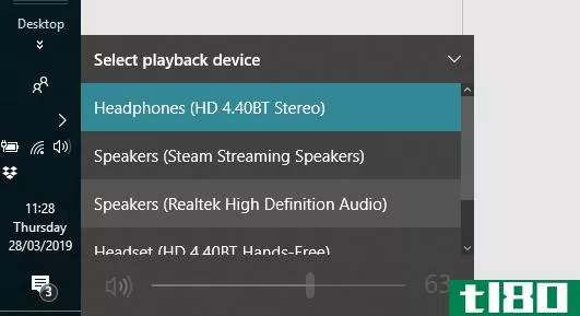 Select correct speakers in Windows 10