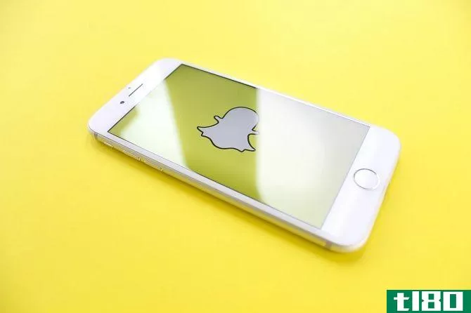Snapchat ghost logo on iPhone