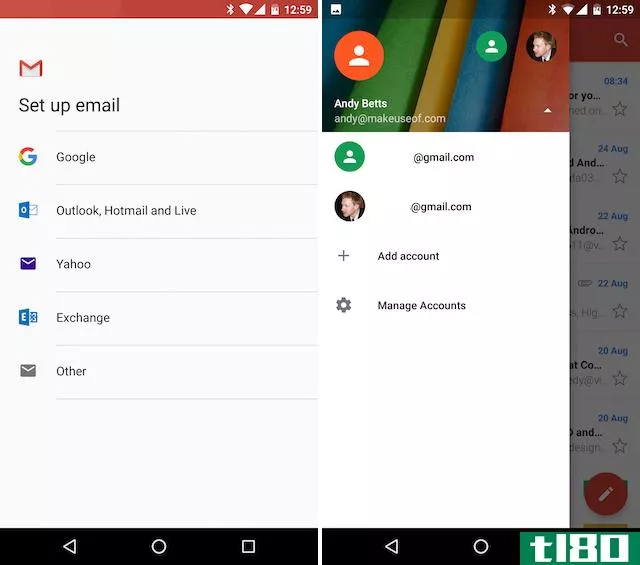 Android Gmail Add Other Mail Accounts