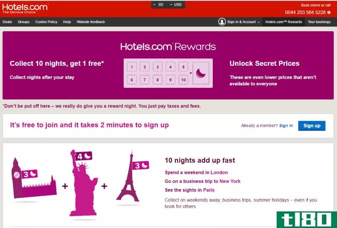 Hotels.com Rewards Discounts