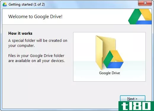 This is a screen capture of one of the best the Windows programs called Google Drive
