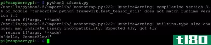 TensorFlow and Python3.5 - Ignorable error