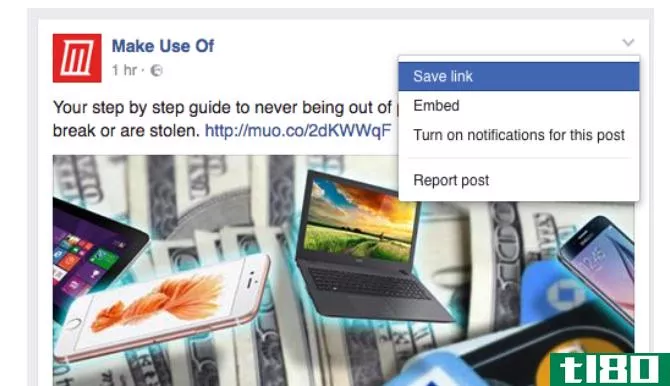 Facebook Tricks and Features -- Save Post