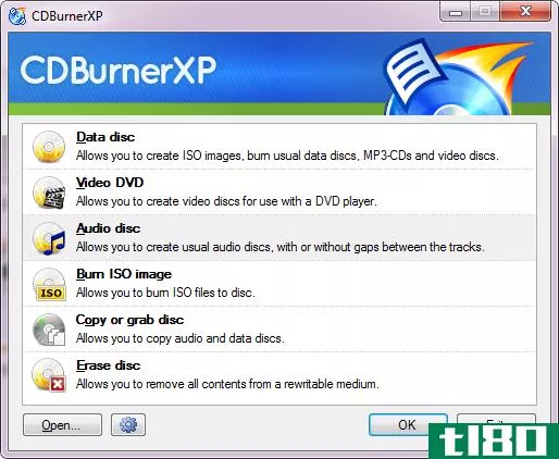 This is a screen capture of one of the best the Windows programs. It's called CDBurnerXP