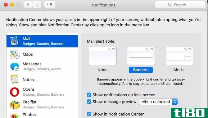 Mac Mail -- Banner Notificati***