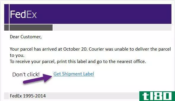 fedex scam phising