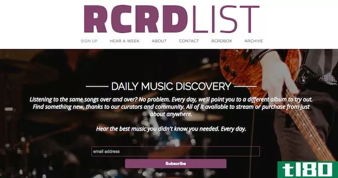 Discover New Music -- RCRDList