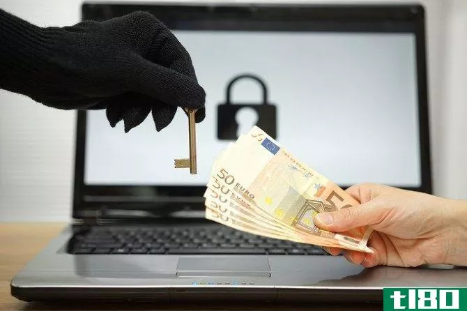 Laptop Ransomware Money for Key