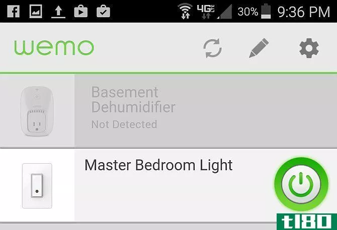 Belkin WeMo App Screenshot