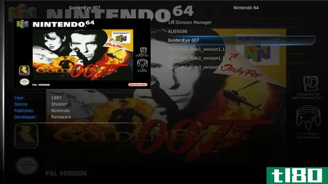 GoldenEye 007 on Kodi ROM Collection Browser
