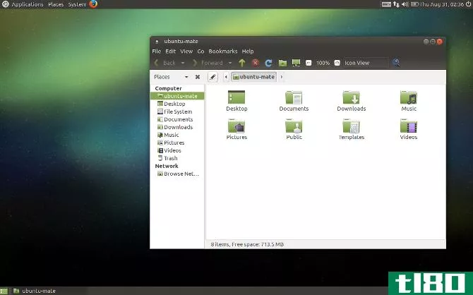 MATE desktop with file browser