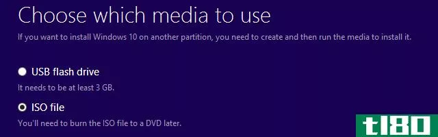 Install Windows 10 from USB or optical disc