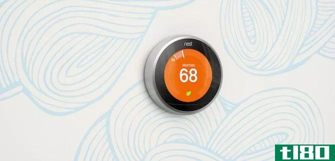 Nest Thermostat on a Wall
