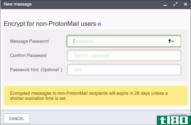 ProtonMail encrypt email