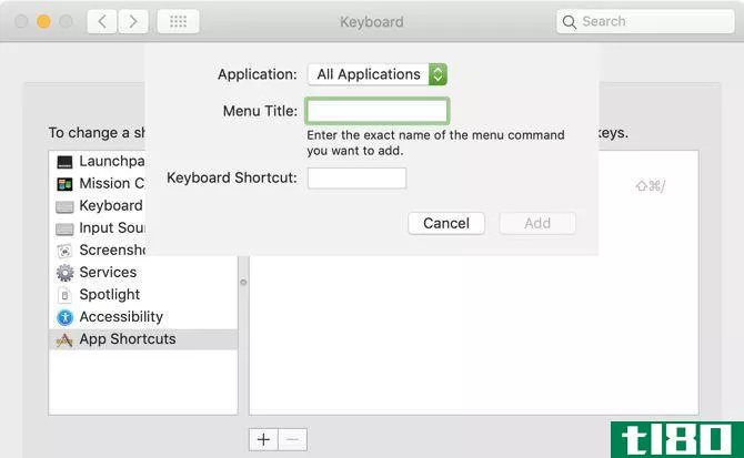 Create Custom Keyboard Shortcut Mac