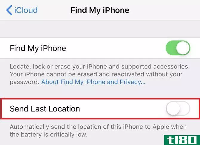 Turn on Last Location if Find My iPhone is Offline