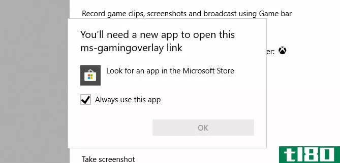 The Xbox Game Bar ms-gamingoverlay error