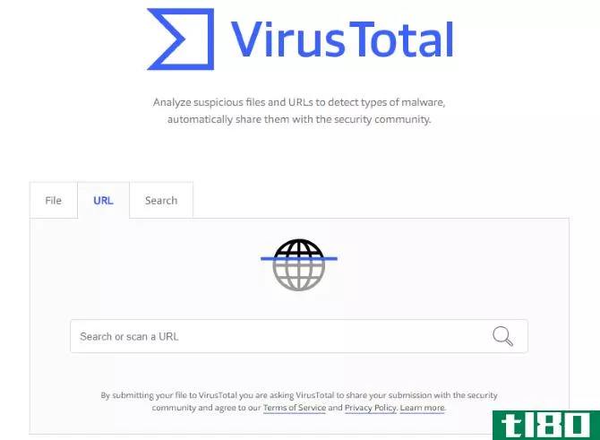 Check dangerous links with VirusTotal