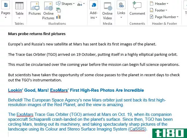 microsoft word merged final