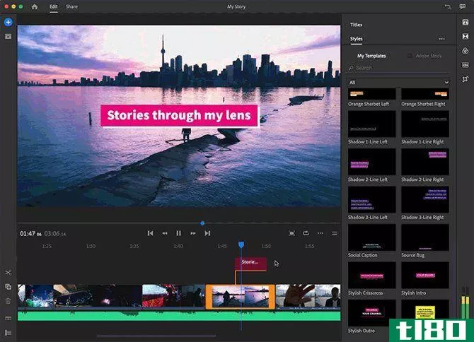 video editing apps for YouTube - Adobe Premiere Rush