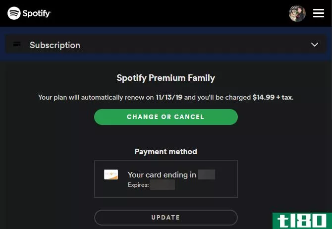 Spotify Premium Subscription
