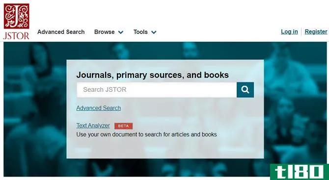 JSTOR book summary website