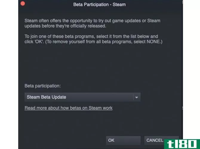 An image showing how to update your Steam client for Remote Play access