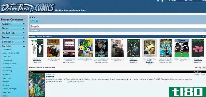 read free digital comics online catalog