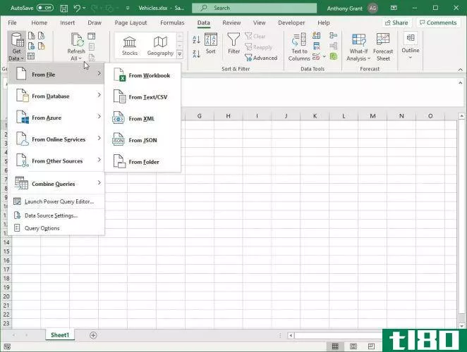 Importing Data From Excel Into Power Query