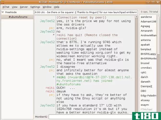 IRC Chat Example