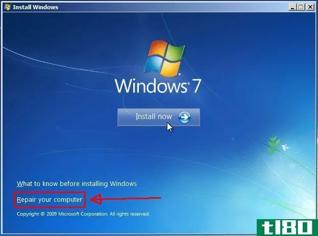 Windows 7 Startup Screen
