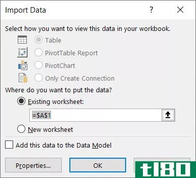 The Import Data Dialog the Text Import Wizard