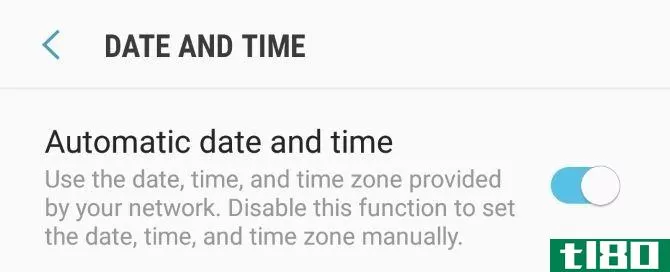 Sync date and time on Android