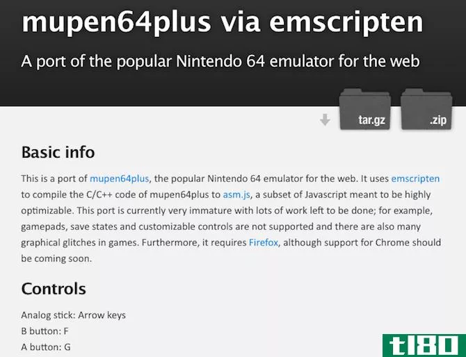 Nintendo 64 Online Browser Emulator Mupel64Plus