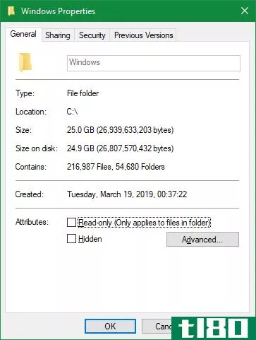 Windows Folder Size