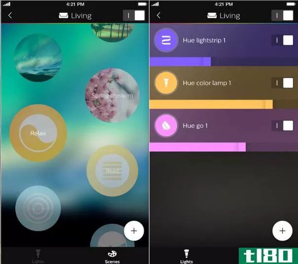 Philips Hue Smart Lighting Mobile App