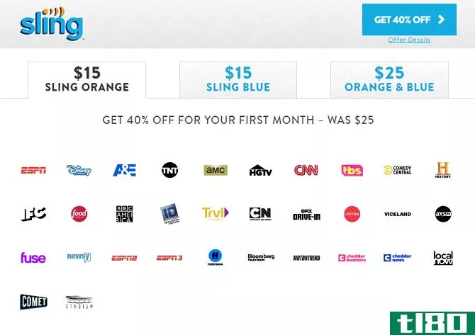 sling price and channels