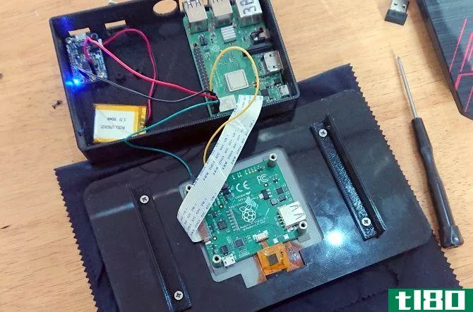 Carefully attach the wires to your Raspberry Pi tablet