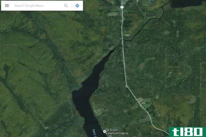 Google Maps Fishing Roads