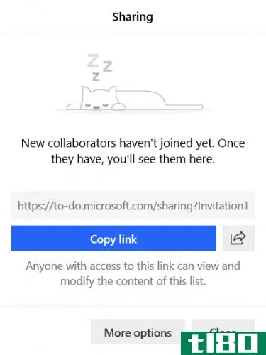 microsoft todo sharing link