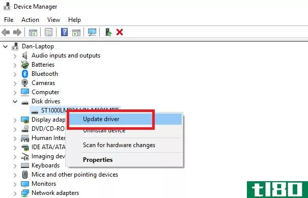 Windows Device Manager Update driver