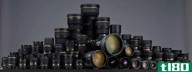 All Nikkor Lenses Lined Up Together