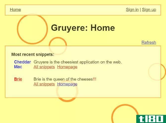 The Google Gruyere website
