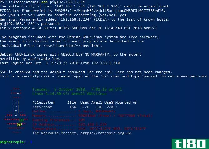 Connect to a device using SSH in Windows PowerShell