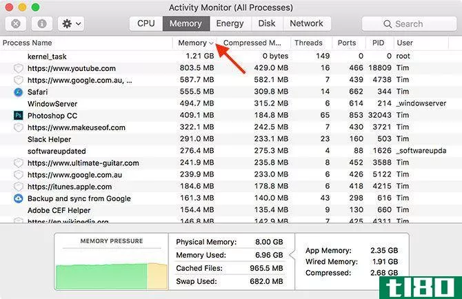 Activity Monitor Memory Usage Mac